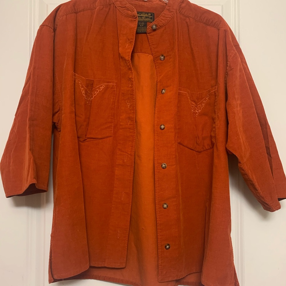 Eddie Bauer Burnt Orange Midsleeve Top